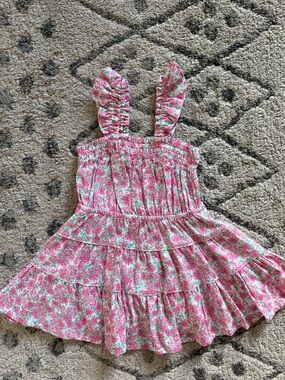 Copper Key floral tiered twirl dress
